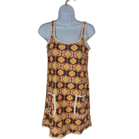 Tuckernuck Beach NEW Twiggy Buds Mini Terry Dress Swim Orange Cover Up Size M - Picture 3 of 11